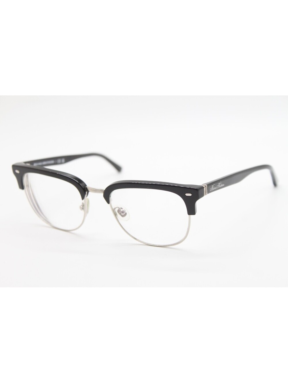 BROOKS BROTHERS BB 2068 6064 BLACK SILVER AUTHENTIC EYEGLASSES 52-19